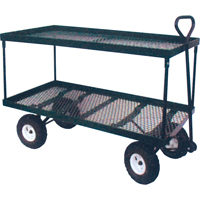 Double Deck Wagon, 24" W x 48" L, 600 lbs. Capacity Action Paper