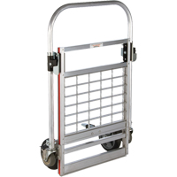Four Wheel Folding Platform Truck, Aluminum, 750 lbs., 31" L x 23-1/4" W, 39" High Action Paper