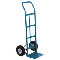 All-Welded Hand Truck, Continuous Handle, Steel, 48" Height, 600 lbs. Capacity Action Paper