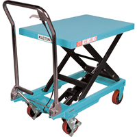 Heavy-Duty Hydraulic Scissor Lift Table, 32" L x 19-3/4" W, Steel, 660 lbs. Capacity Action Paper