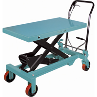 Heavy-Duty Hydraulic Scissor Lift Table, 39-3/8" L x 20-1/8" W, Steel, 1650 lbs. Capacity Action Paper