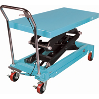 Heavy-Duty Hydraulic Scissor Lift Table, 48" L x 24" W, Steel, 1545 lbs. Capacity Action Paper