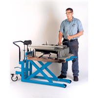Hydraulic Skid Scissor Lift/Table, 42-1/2" L x 20-1/2" W, Steel, 1000 lbs. Capacity Action Paper