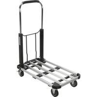 Foldable Platform Trucks, Aluminum, 300 lbs., 28" L x 16" W, 32" High Action Paper