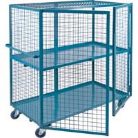 Wire Mesh Truck, 2 Tiers, 39" L x 26" W x 62.5" H, 1200 lbs. Cap. Action Paper