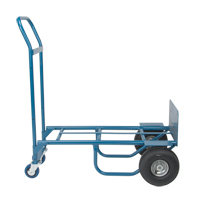 Convertible Deluxe Hand Truck, Steel, 800 lbs. Capacity Action Paper