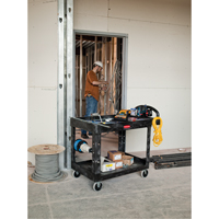 Chariot utilitaire robuste - 4500-88, 2 tiers, 17-1/8" x 33-1/4" x 39", Capacit&eacute; 500 lb Action Paper