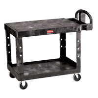 Chariot utilitaire robuste a/tablette plate - 4525-00, 2 tiers, 25-7/8" x 33-3/10" x 43-9/10", Capacit&eacute; 500 lb Action Paper