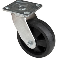 Hi-Temp Caster, Swivel, 6" (152.4 mm), Nylon, 880 lbs. (399 kg.) Action Paper