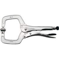 Super Heavy-Duty Locking C-Clamp with Swivel Pad, 11" (279 mm) Capacity Action Paper
