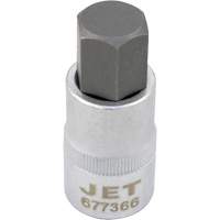 Bit Socket, Hex, 12 mm x 2" L, 1/2" Drive Action Paper