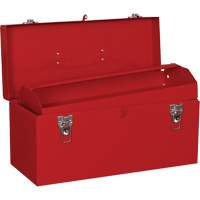 Heavy-Duty Tool Box, 8-1/2" D x 20" W x 9-1/2" H, Red Action Paper
