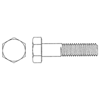 Hex Head Cap Screw, 3/8" Dia., 1-1/2" L, Stainless Steel, Coarse, Grade 18-8 Stainless Steel MLF142 | Action Paper