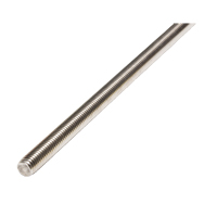 Threaded Rod, 1/4"-20, 36" L, Stainless Steel, Grade 18-8 Grade Action Paper