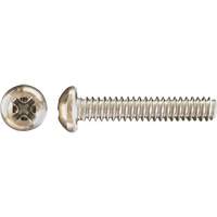 Pan Phillips HD Machine Screws, #8 x 3" L, Zinc Plated Action Paper