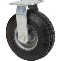 Flat-Free Casters, Rigid, 8" (203.2 mm), Flat-Free, 275 lbs. (125 kg.) Action Paper