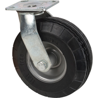 Flat-Free Caster, Swivel, 8" (203.2 mm), Flat-Free, 275 lbs. (125 kg.) Action Paper
