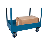 Chariots de service &agrave; bordure profonde, 2 Tiers, 24" la x 47" h x 36" p, Capacit&eacute; 1200 lb Action Paper