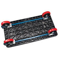 Plastic Platform Truck, 60" L x 30" W, 2500 lbs. Cap., Polyurethane Wheels Action Paper