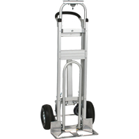 Three-Position Spartan III Convertible Hand Truck, Aluminum, 750 lbs. Capacity Action Paper