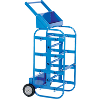 Portable Wire Reel Caddy, Steel, 11 Rod, 19-1/2" W x 43-1/4" H x 17-1/2" D, 150 lbs. Capacity Action Paper