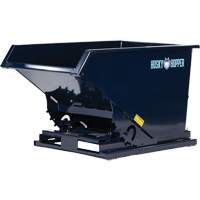 Self-Dumping Hopper, Steel, 2 cu.yd., Blue Action Paper