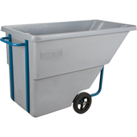 Tilt Truck, Polyethylene, 0.625 cu. yd., 850 lbs. Load Capacity Action Paper