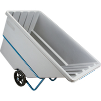 Tilt Truck, Polyethylene, 1.1 cu. yd., 2000 lbs. Load Capacity Action Paper
