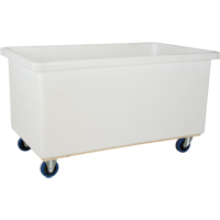 Straight Wall Box Truck, White Polyethylene, 57" L x 34" W x 33" H, 22 cu. ft. Volume, 600 lbs. Capacity Action Paper
