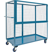 Chariot grillag&eacute; pour transport , Acier, 24" x 55" x 36", Capacit&eacute; 1200 lb Action Paper