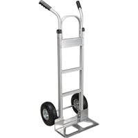 Knocked Down Hand Truck, Dual Handle, Aluminum, 50-5/8" Height, 500 lbs. Capacity Action Paper