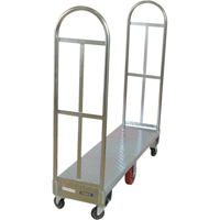 U-Boat Platform Truck, 60" L x 16" W, 1750 lbs. Capacity, Polyurethane Casters Action Paper