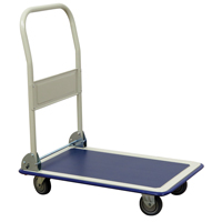 Folding Handle Platform Truck, Steel, 440 lbs., 29" L x 19" W, 32-1/2" High Action Paper