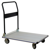 Folding Handle Platform Truck, Aluminum, 350 lbs., 29" L x 18-1/2" W, 34-1/2" High Action Paper