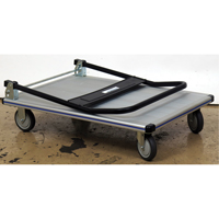 Folding Handle Platform Truck, Aluminum, 350 lbs., 29" L x 18-1/2" W, 34-1/2" High Action Paper