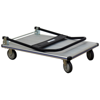 Folding Handle Platform Truck, Aluminum, 550 lbs., 35-1/2" L x 24" W, 35-1/2" High Action Paper