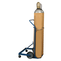 Chariot professionnel CC-2 pour deux bouteilles de gaz, Roues Caoutchouc moul&eacute;, Base de 16-7/8" la x 7-1/4" lo, 500 lb Action Paper