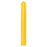 Smooth Bollard Cover, 4" Dia. x 56" L, Yellow Action Paper