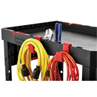 Chariot utilitaire robuste et polyvalent, 2 tiers, 17-3/4" x 36" x 46-1/5", Capacit&eacute; 500 lb Action Paper