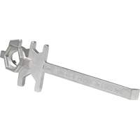 Drum Wrench, 3/4"/2" Opening, 9-1/2" Handle, Stainless Steel Action Paper