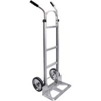 Knocked Down Hand Truck, Dual Handle, Aluminum, 50-5/8" Height, 500 lbs. Capacity Action Paper
