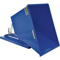 Self-Dumping Hopper, Steel, 1 cu.yd., Blue Action Paper