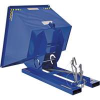 Self-Dumping Hopper, Steel, 1 cu.yd., Blue Action Paper
