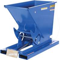 Self-Dumping Hopper, Steel, 1/3 cu.yd., Blue Action Paper