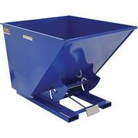 Self-Dumping Hopper, Steel, 2 cu.yd., Blue Action Paper