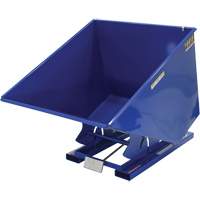 Self-Dumping Hopper, Steel, 2 cu.yd., Blue Action Paper