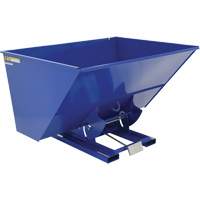 Self-Dumping Hopper, Steel, 3 cu.yd., Blue Action Paper