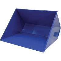 Self-Dumping Hopper, Steel, 3 cu.yd., Blue Action Paper