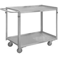 Industrial Grade Shelf Cart, 2 Tiers, 16-3/4" W x 34" H x 36-7/16" D, 600 lbs. Capacity Action Paper