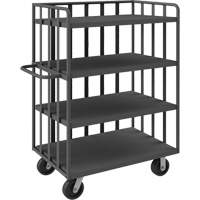 Open Portable Shelf Cart, 4 Tiers, 31-1/8" W x 57-1/2" H x 56-1/8" D, 3600 lbs. Capacity Action Paper